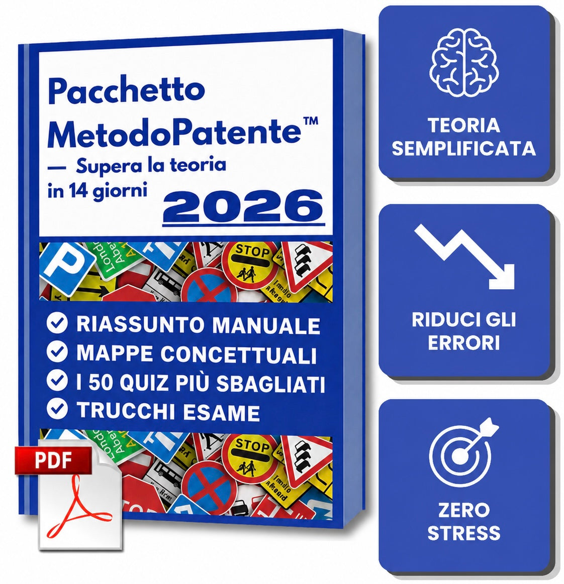 Pacchetto Metodo Patente - Supera la teoria in 14 giorni (Copia)